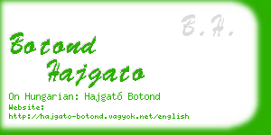 botond hajgato business card